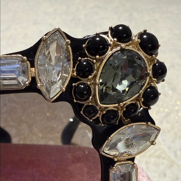 Miu Miu Black Sunglasses with Crystal Embellishments main image 5